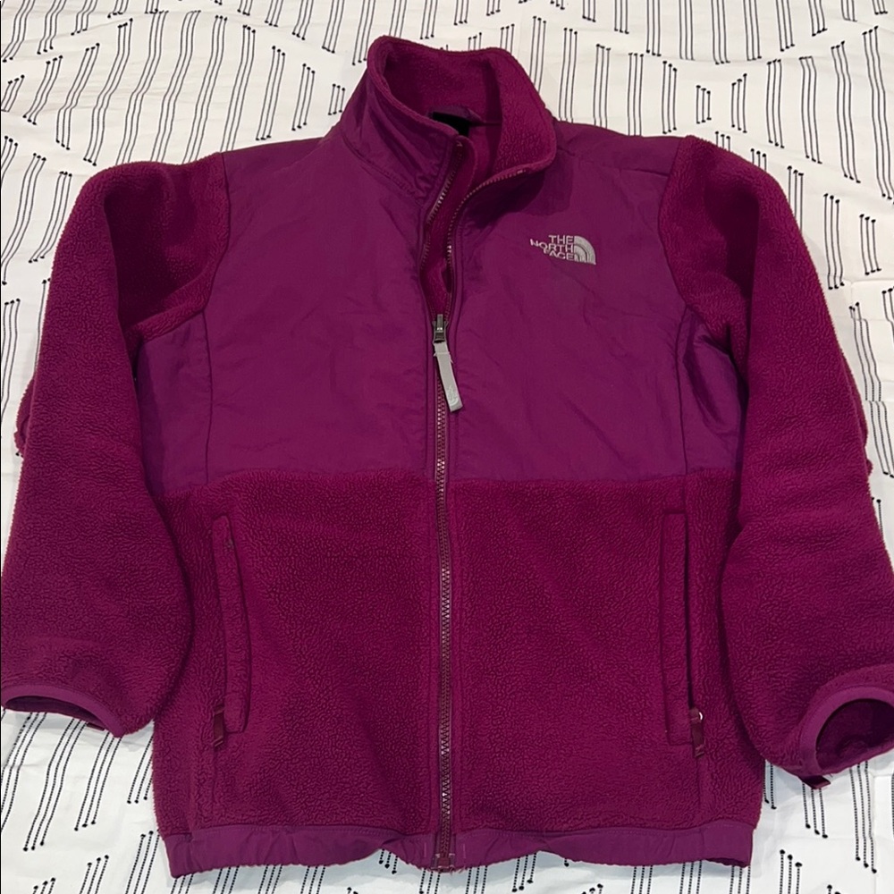 North Face Girls' Magenta Fleece Jacket